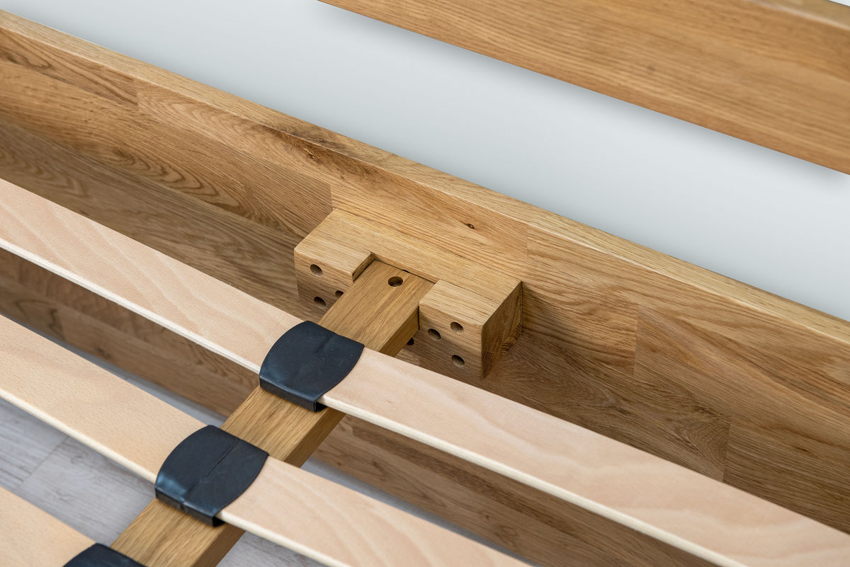 Wimbledon Solid Natural Oak Storage Bed Frame - 5ft King Size - The Oak Bed Store
