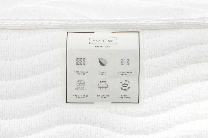 The Flow Pocket 1000 Mattress - 3ft Single