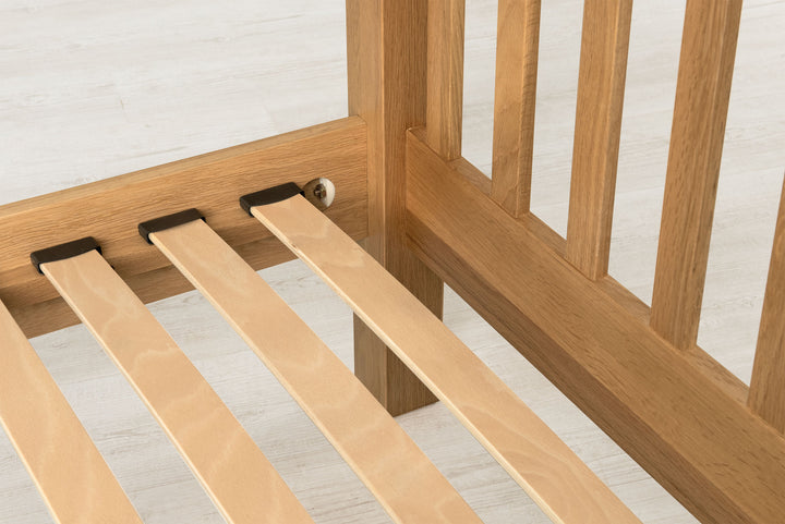 Emporia Solid Natural Oak Bed Frame - 4ft6 Double