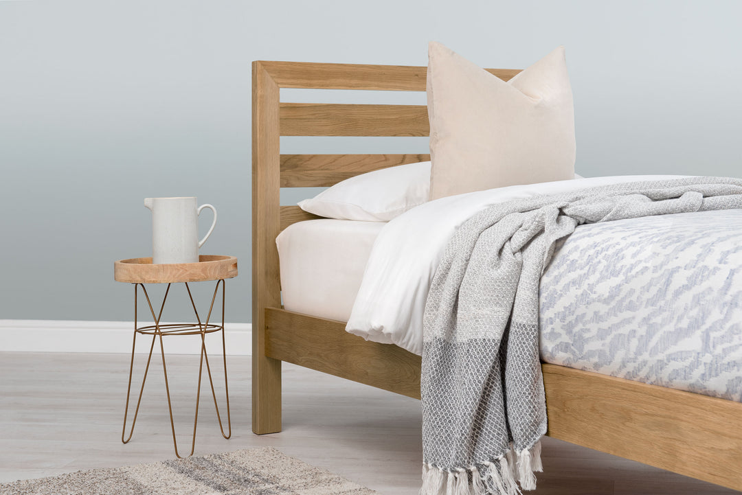 Kensington Solid Natural Oak Bed Frame - 3ft Single