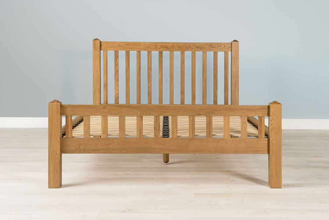 Emporia Solid Natural Oak Bed Frame - 4ft6 Double