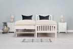 Heywood Soft White Solid Wood Guest Bed - 3ft Single