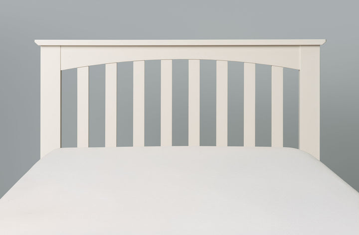 Heywood Soft White Solid Wood Guest Bed - 3ft Single