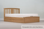 Royal Ascot Solid Natural Oak Ottoman Storage Bed Frame - 6ft Super King - The Oak Bed Store