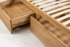Royal Ascot Solid Natural Oak Storage Bed Frame - 5ft King Size - The Oak Bed Store