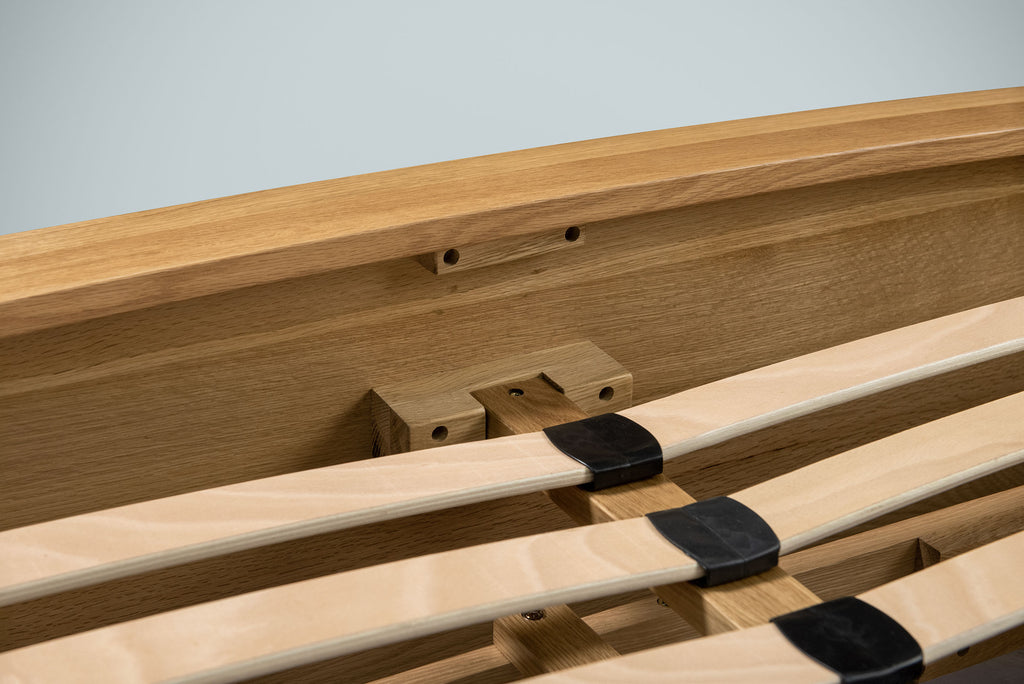 Royal Ascot Solid Natural Oak Storage Bed Frame - 4ft6 Double - The Oak Bed Store