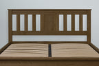 Wimbledon Solid Rustic Oak Storage Bed Frame - 5ft King Size - The Oak Bed Store