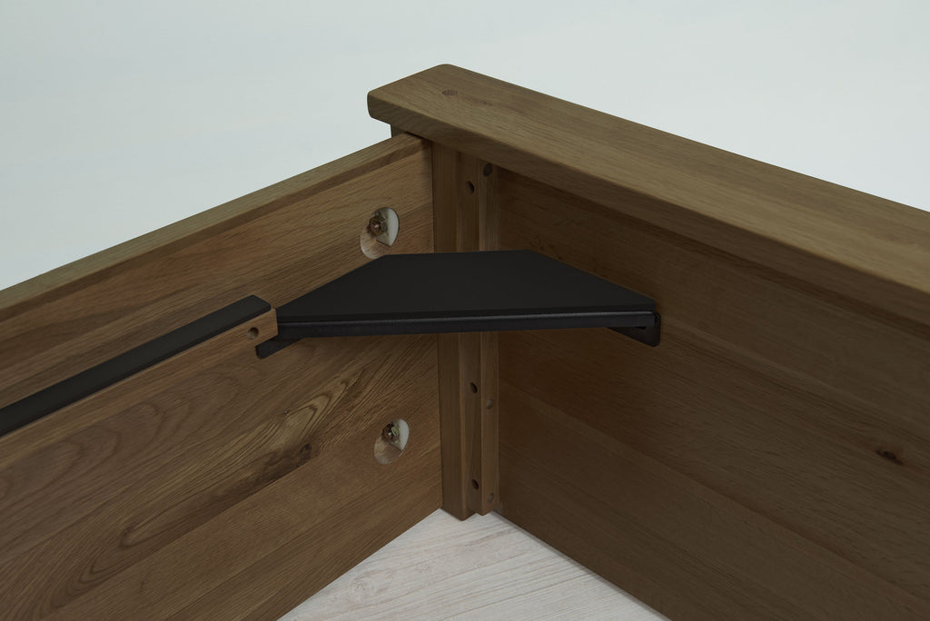 Wilmore Solid Rustic Oak Ottoman Storage Bed Frame - 6ft Super King - The Oak Bed Store