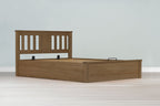 Wilmore Solid Rustic Oak Ottoman Storage Bed Frame - 6ft Super King - The Oak Bed Store