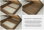 Wilmore Solid Rustic Oak Ottoman Storage Bed Frame - 6ft Super King - The Oak Bed Store