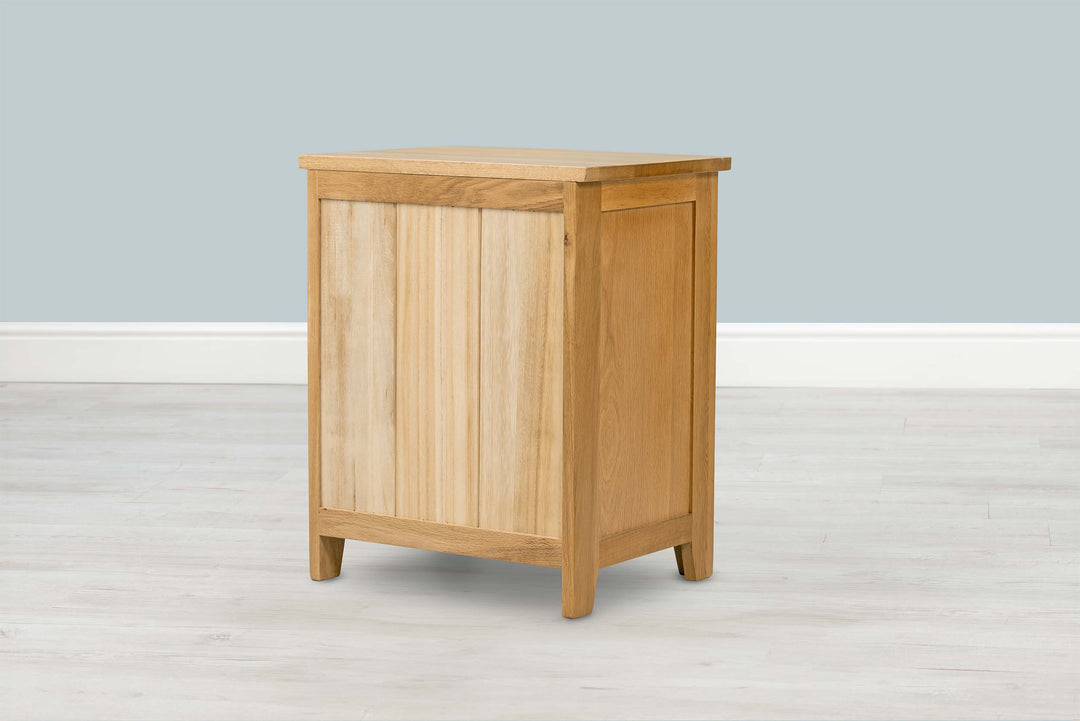 Boston Solid Natural Oak 2+1 Drawer Bedside Table - B GRADE - The Oak Bed Store