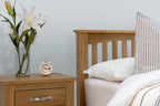 Boston Solid Natural Oak Bed Frame - 3ft Single - The Oak Bed Store