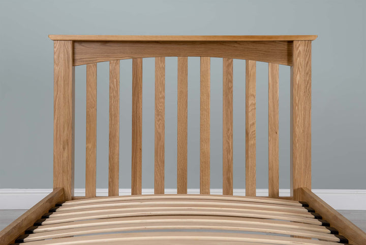 Boston Solid Natural Oak Bed Frame - 3ft Single - The Oak Bed Store