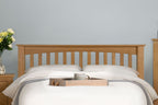 Boston Solid Natural Oak Bed Frame - 4ft6 Double - The Oak Bed Store