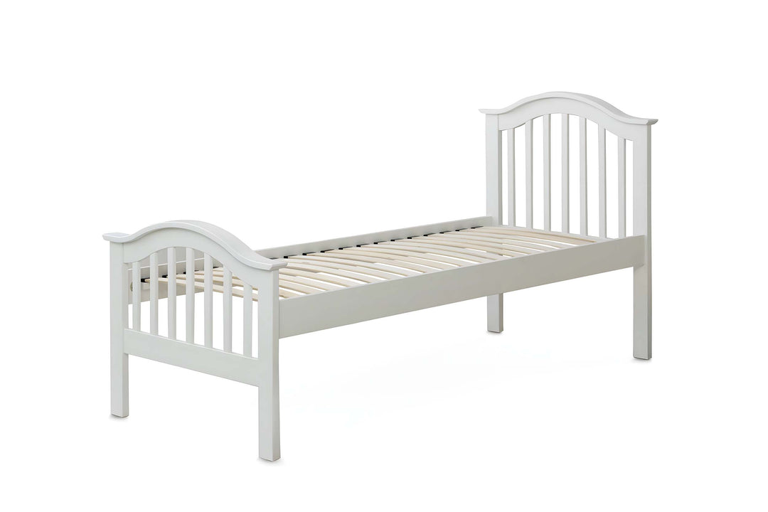 Chelsea Soft White Solid Wood Bed - 2ft6 Small Single - B Grade - The Oak Bed Store