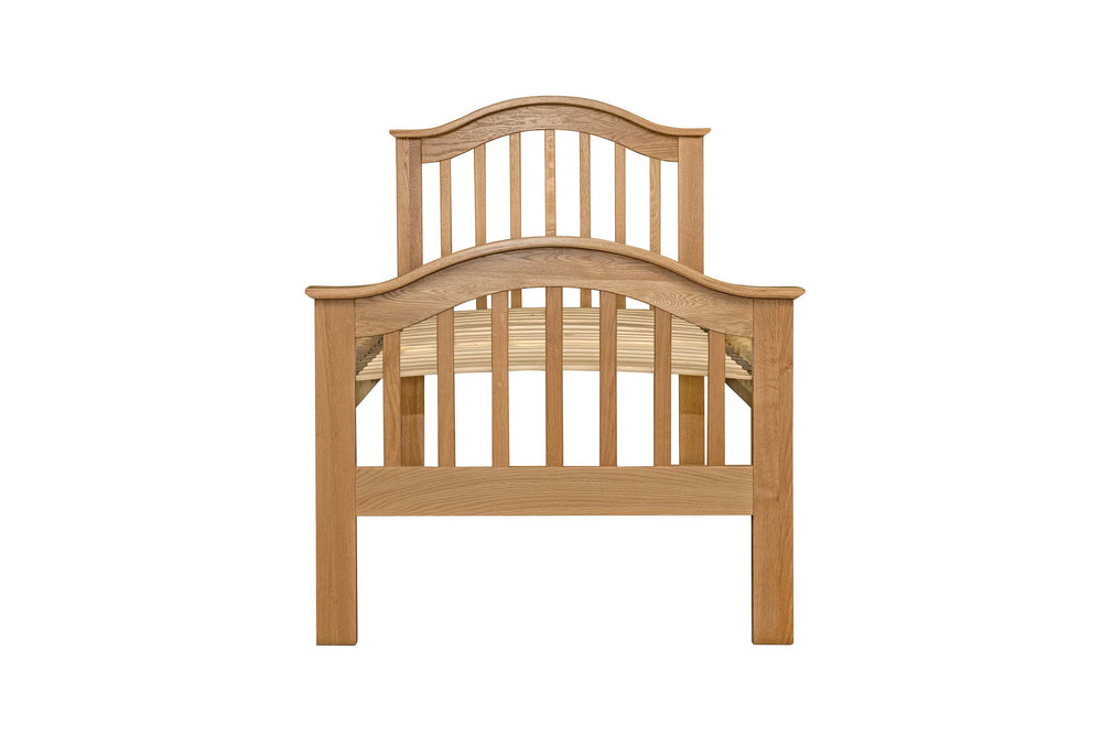 Chelsea Solid Natural Oak Bed - 2ft6 Small Single - B Grade - The Oak Bed Store