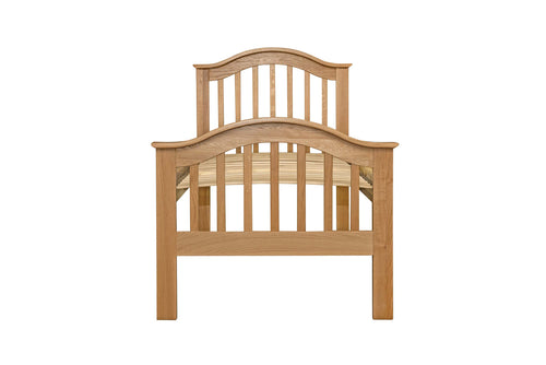 Chelsea Solid Natural Oak Bed - 2ft6 Small Single - B Grade - The Oak Bed Store