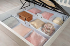 Chester Bright White Ottoman Storage Bed Frame - 6ft Super King - The Oak Bed Store