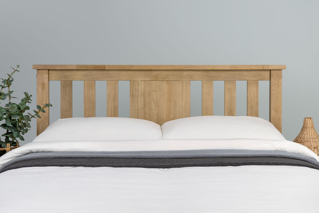 Chester Light Oak Ottoman Storage Bed Frame - 6ft Super King - The Oak Bed Store