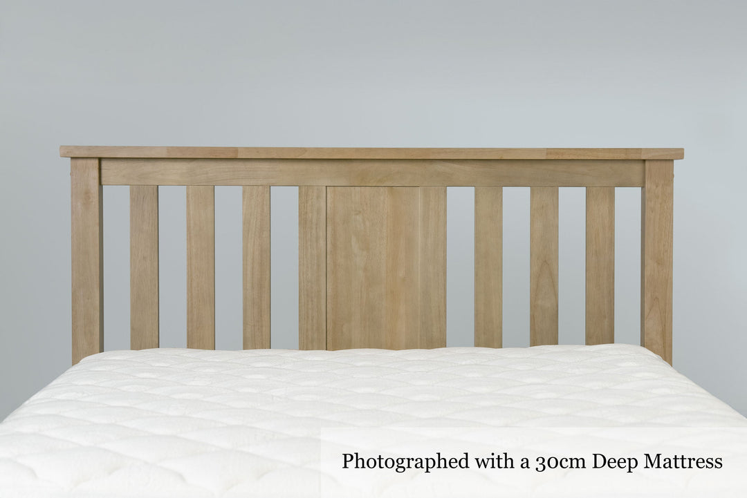 Chester Light Oak Ottoman Storage Bed Frame - 6ft Super King - The Oak Bed Store