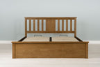 Chester Medium Oak Ottoman Storage Bed Frame - 6ft Super King - The Oak Bed Store