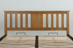 Chester Medium Oak Ottoman Storage Bed Frame - 6ft Super King - The Oak Bed Store