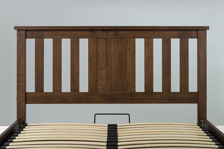 Chester Rustic Ottoman Storage Bed Frame - 4ft6 Double - The Oak Bed Store