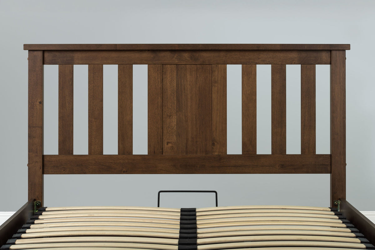 Chester Rustic Ottoman Storage Bed Frame - 5ft King Size - The Oak Bed Store