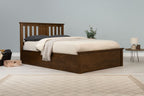 Chester Rustic Ottoman Storage Bed Frame - 5ft King Size - The Oak Bed Store