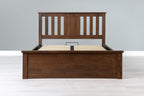 Chester Rustic Ottoman Storage Bed Frame - 5ft King Size - The Oak Bed Store