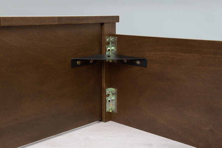 Chester Rustic Ottoman Storage Bed Frame - 5ft King Size - The Oak Bed Store