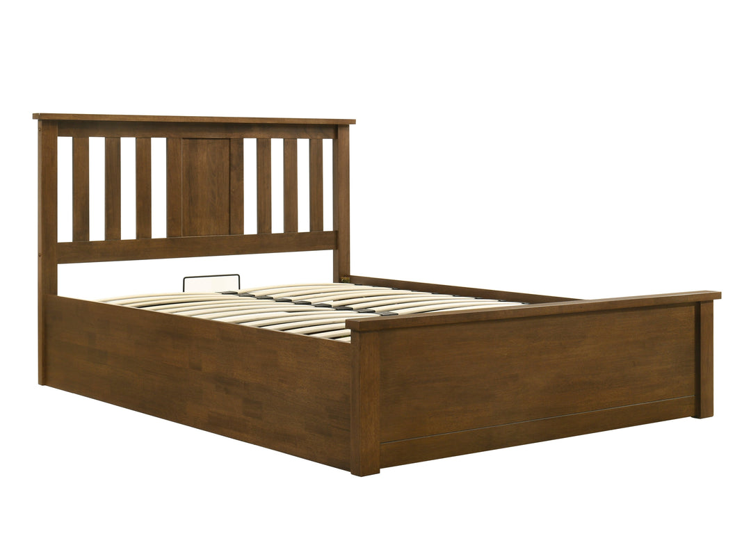 Chester Rustic Ottoman Storage Bed Frame - 6ft Super King - The Oak Bed Store