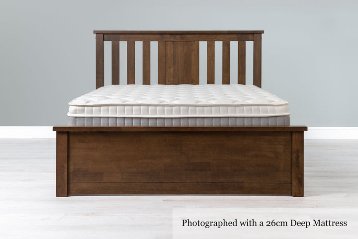 Chester Rustic Ottoman Storage Bed Frame - 6ft Super King - The Oak Bed Store
