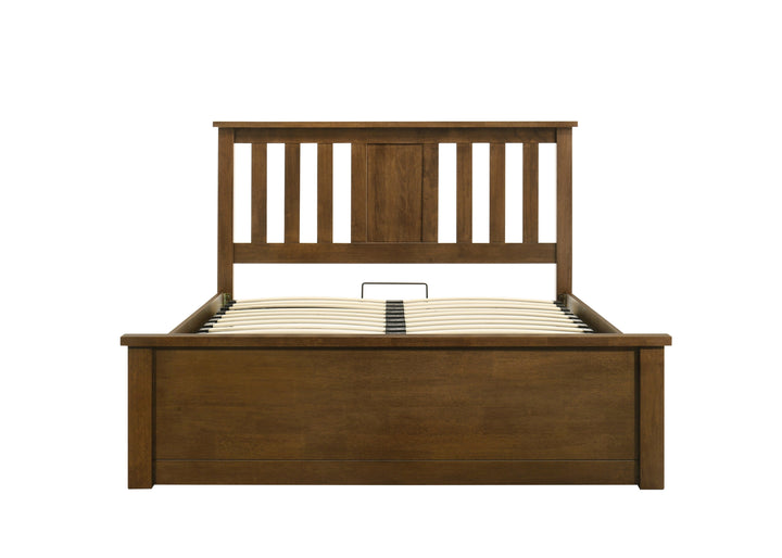 Chester Rustic Ottoman Storage Bed Frame - 6ft Super King - The Oak Bed Store