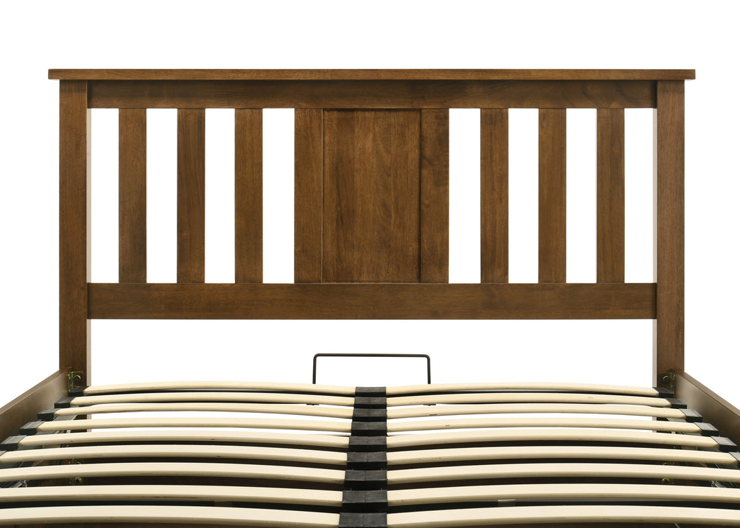 Chester Rustic Ottoman Storage Bed Frame - 6ft Super King - The Oak Bed Store