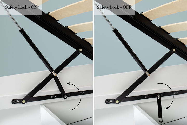 Chilgrove Bright White Ottoman Storage Bed Frame - 4ft Small Double - The Oak Bed Store