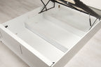 Chilgrove Bright White Ottoman Storage Bed Frame - 5ft King Size - The Oak Bed Store