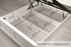 Chilgrove Bright White Ottoman Storage Bed Frame - 5ft King Size - The Oak Bed Store