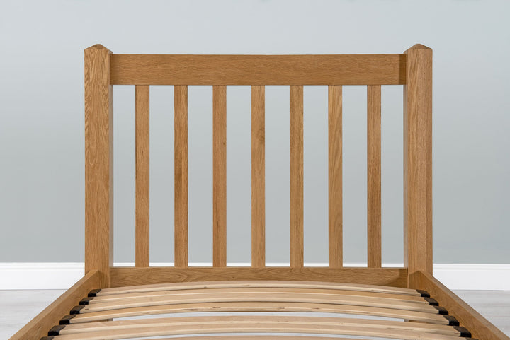 Emporia Solid Natural Oak Bed Frame - 3ft Single - The Oak Bed Store