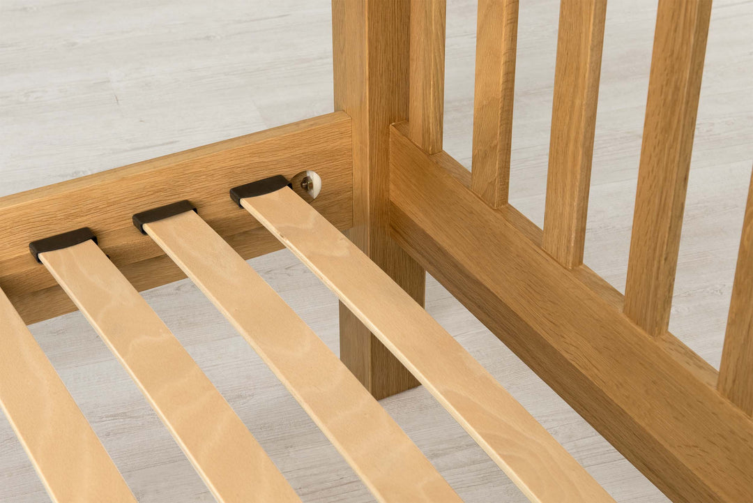 Emporia Solid Natural Oak Bed Frame - 4ft Small Double - The Oak Bed Store