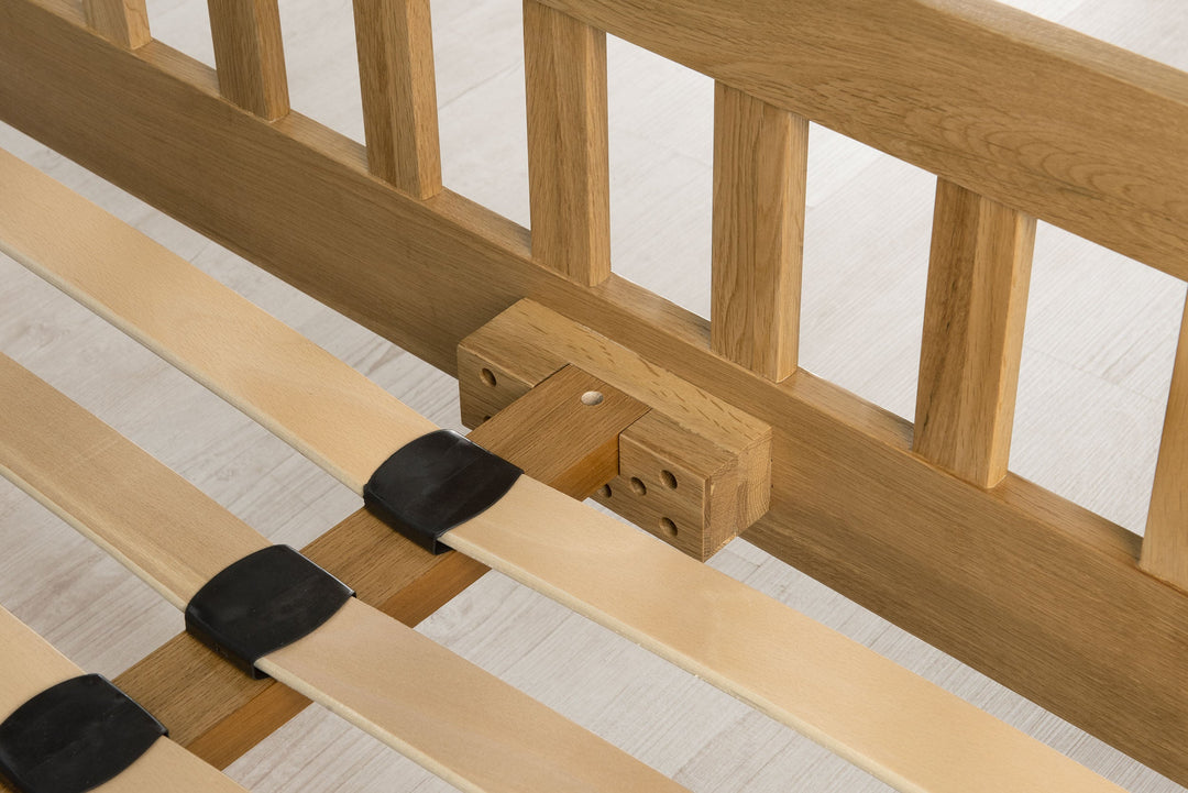 Emporia Solid Natural Oak Bed Frame - 4ft Small Double - The Oak Bed Store