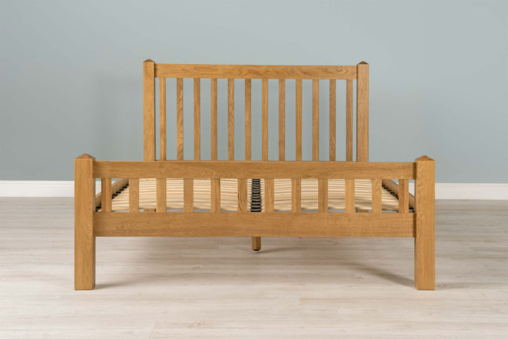 Emporia Solid Natural Oak Bed Frame - 4ft Small Double - The Oak Bed Store