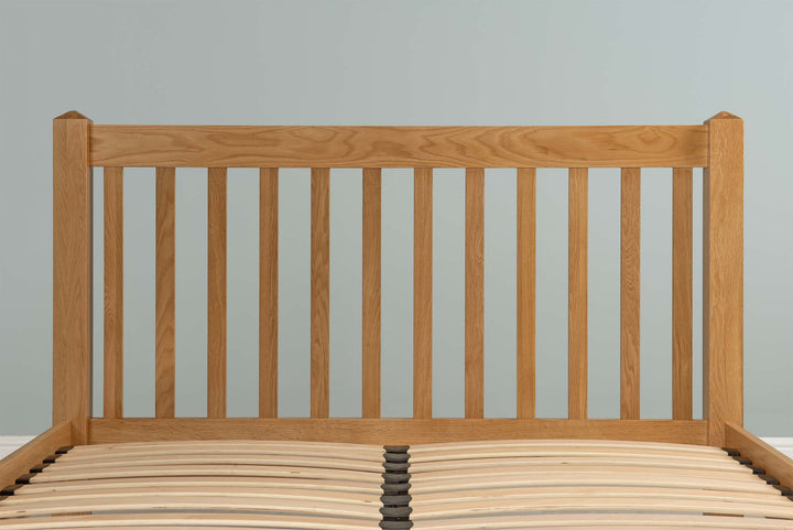 Emporia Solid Natural Oak Bed Frame - 4ft Small Double - The Oak Bed Store