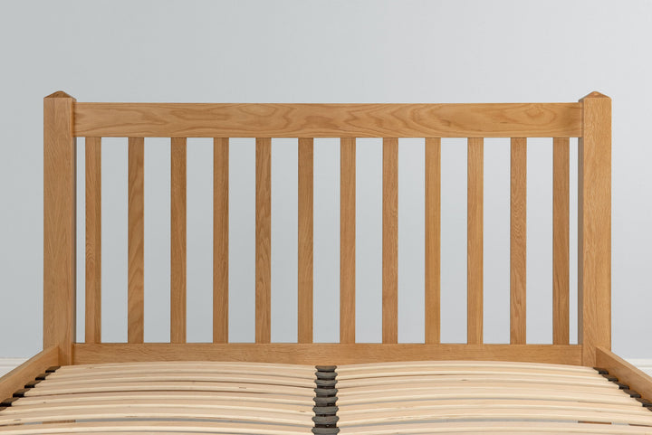Emporia Solid Natural Oak Bed Frame - 4ft6 Double - The Oak Bed Store