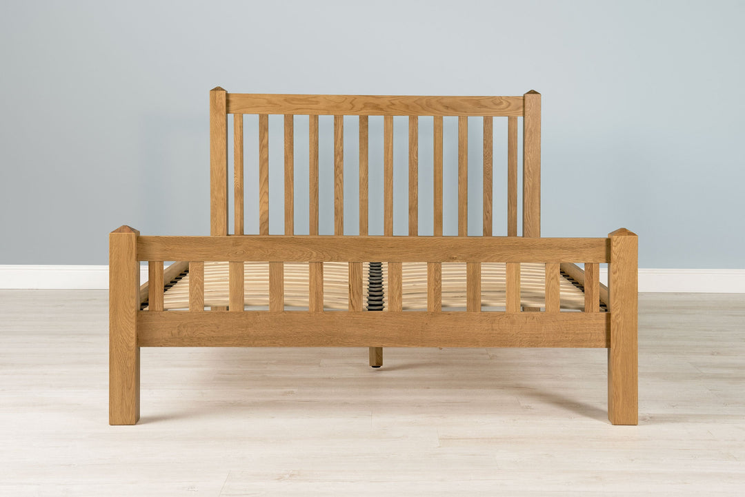 Emporia Solid Natural Oak Bed Frame - 6ft Super King - The Oak Bed Store