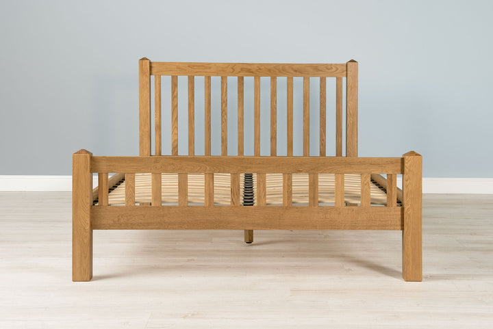 Emporia Solid Natural Oak Bed Frame - 6ft Super King - The Oak Bed Store