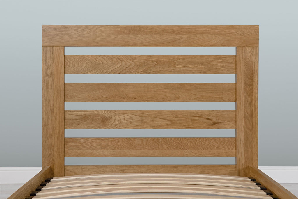 Goodwood Solid Natural Oak Bed Frame - 3ft Single - The Oak Bed Store