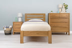 Goodwood Solid Natural Oak Bed Frame - 3ft Single - The Oak Bed Store