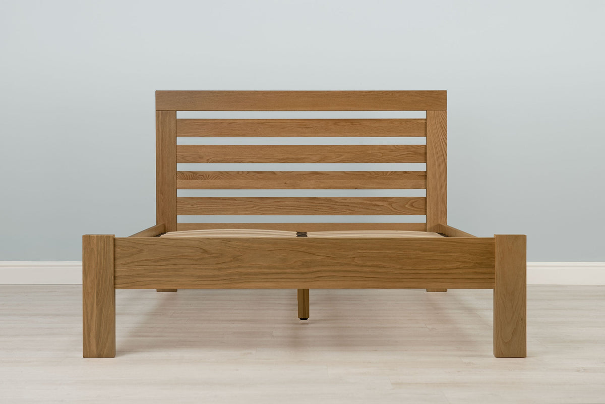 Goodwood Solid Natural Oak Bed Frame - 4ft Small Double - The Oak Bed Store