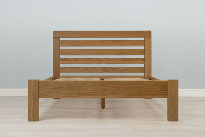 Goodwood Solid Natural Oak Bed Frame - 4ft Small Double - The Oak Bed Store